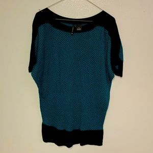 Black and blue sweater